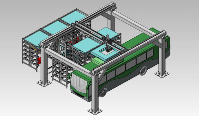 Bus change station